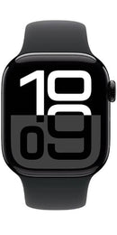 Apple Watch Series 10 GPS 42mm Aluminium Black Sport Band (Rubber) S/M Jet Black - New (sealed)