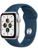 Apple Watch SE 2 (2022) GPS 40mm Aluminium Silver Sport Band (Rubber) Abyss Blue - Good