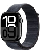 Apple Watch Series 10 GPS 42mm Aluminium Jet Black Sport Loop (Textile) Ink - New (sealed)