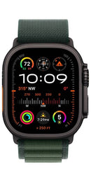 Apple Watch Ultra 2 GPS + Cellular 49mm Titanium Black L Alpine Loop Dark Green - Premium