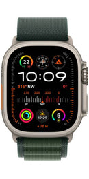 Apple Watch Ultra GPS + Cellular 49mm Titanium Natural Alpine Loop Green - Great