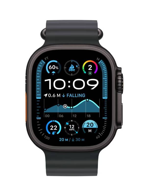 Apple Watch Ultra 2 GPS + Cellular 49mm Titanium Black Ocean Band Black - Premium