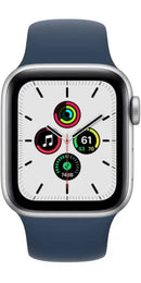 Apple Watch SE 2 (2022) GPS 40mm Aluminium Silver Sport Band (Rubber) Abyss Blue - Good