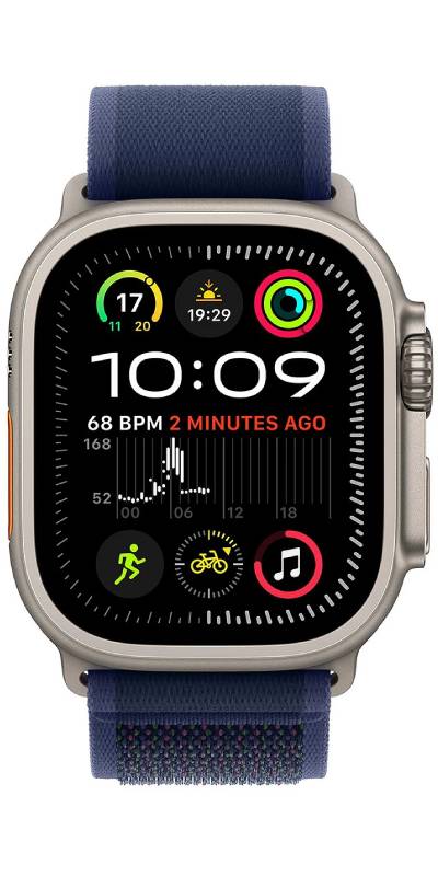 Apple Watch Ultra 2 GPS + Cellular 49mm Titanium Blue Alpine Loop M/L Natural - Premium