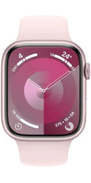 Apple Watch Series 9 GPS 41mm Aluminium Light Pink Sport Band (Rubber) S/M Pink - New (sealed)