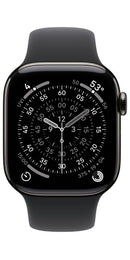 Apple Watch Series 11 GPS + Cellular 46mm Titanium Slate M/L Sport Band (Rubber) Black - New (sealed)