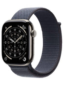 Apple Watch Series 11 GPS + Cellular 46mm Titanium Natural Sport Loop (Textile) Anchor Blue - Premium