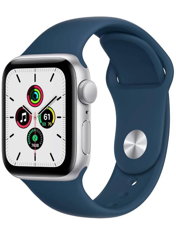 Apple Watch SE 2 (2022) GPS 40mm Aluminium Silver Sport Band (Rubber) Abyss Blue - Good