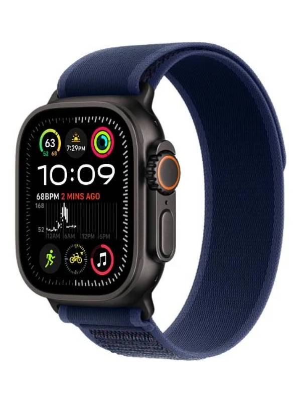 Apple Watch Ultra 2 GPS + Cellular 49mm Titanium Black M/L Trail Loop Blue/Black - Premium