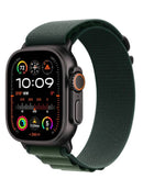 Apple Watch Ultra 2 GPS + Cellular 49mm Titanium Black L Alpine Loop Dark Green - Premium
