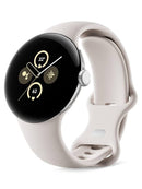 Google Pixel Watch 2 Bluetooth / Wifi + 4G 41mm Aluminium Polished Silver S/L Active Band Porcelain - New (sealed)