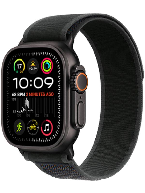 Apple Watch Ultra 2 GPS + Cellular 49mm Titanium Black M/L Trail Loop Black - New (sealed)