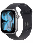 Apple Watch Series 11 GPS + Cellular 46mm Aluminium Space Gray M/L Sport Band (Rubber) Black - New (sealed)
