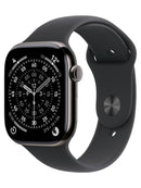 Apple Watch Series 11 GPS + Cellular 46mm Titanium Slate M/L Sport Band (Rubber) Black - New (sealed)