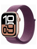 Apple Watch Series 10 GPS 46mm Aluminium Rose Gold Sport Loop (Textile) Plum - Premium