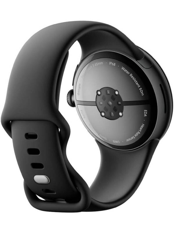 Google Pixel Watch 3 GPS + LTE 45mm Aluminium Matte Black Active Band Obsidian - New (sealed)