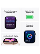 Apple Watch Series 11 GPS + Cellular 42mm Aluminium Rose Gold S/M Sport Band (Rubber) Light Blush - New (sealed)
