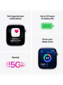 Apple Watch Series 11 GPS + Cellular 46mm Aluminium Jet Black M/L Sport Band (Rubber) Black - New (sealed)