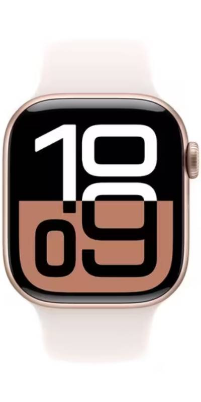 Apple Watch Series 10 GPS + Cellular 42mm Aluminium Starlight Sport Band (Rubber) S/M Rose Gold - New (opened)